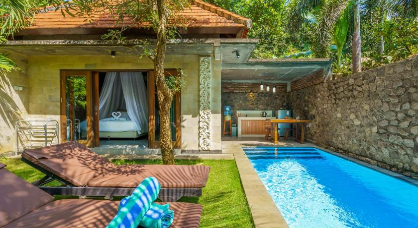 발리 Coco Garden Pool Villas 3성급 호텔 로비