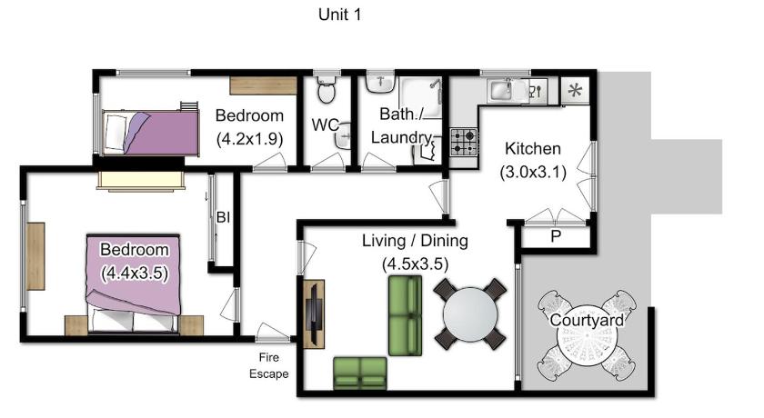 Rose Court Apartments "Astera" photo