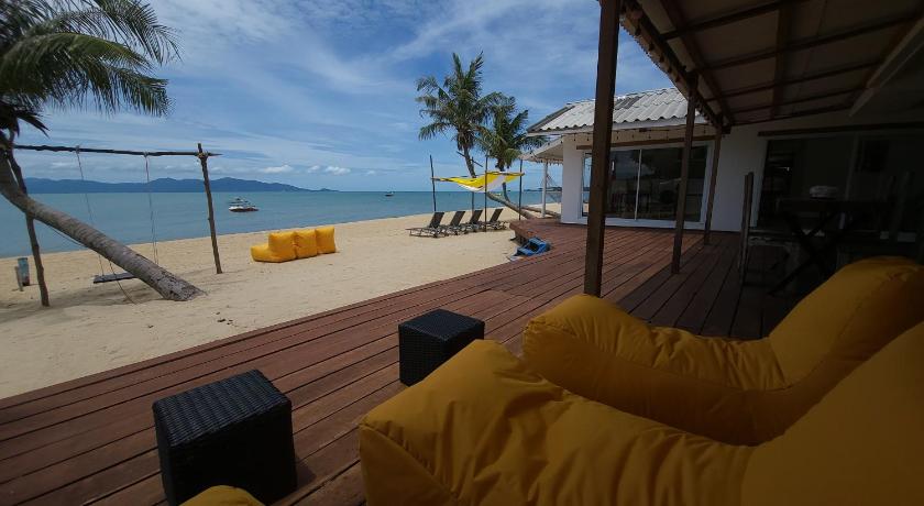 Private beach front villa photo