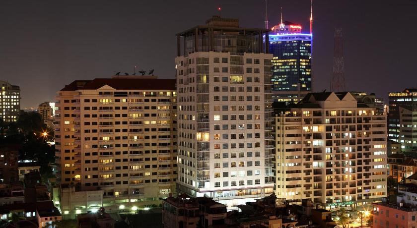 a city at night with skyscrapers and buildings, Lancaster Saigon Serviced Apartments Le Thanh Ton in Ho Chi Minh City