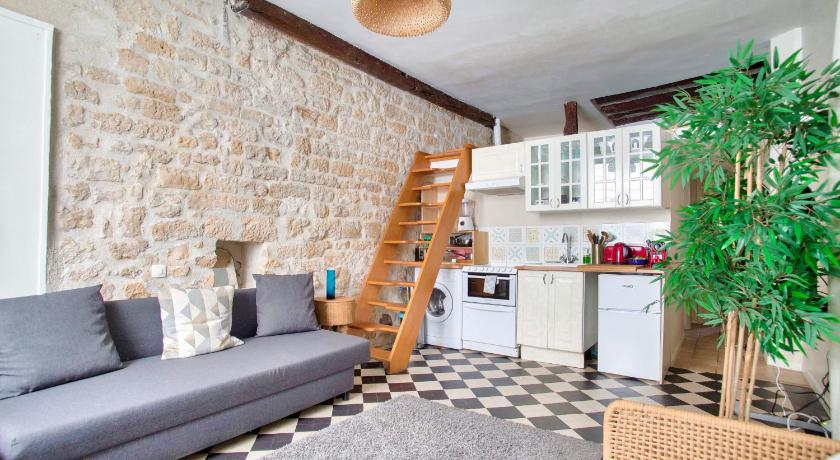 Cozy 1 Mezzanine &amp; 1Bedroom Louvre Moulins Free Netflix — Hotel in Paris
