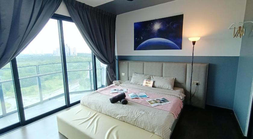 新山 Almas Suites Galaxy Space Netflix Bar Stay 3星级 单人房 大堂