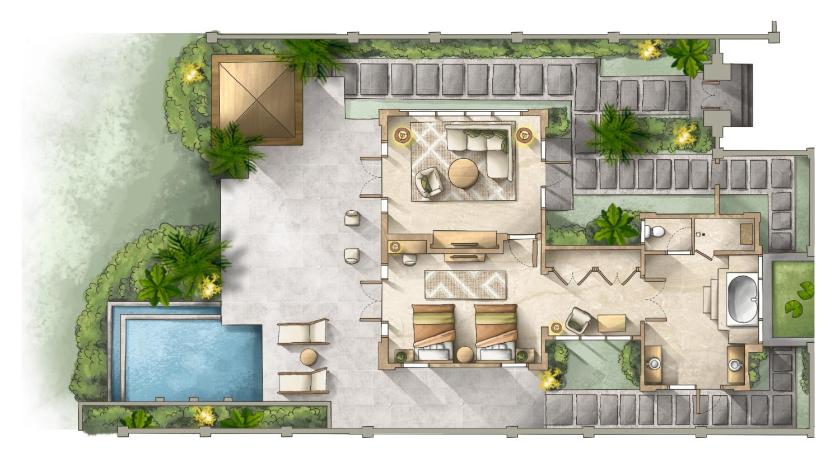 海景單臥室雙床 Villa (1BR Ocean View Twin Villa)圖片 9