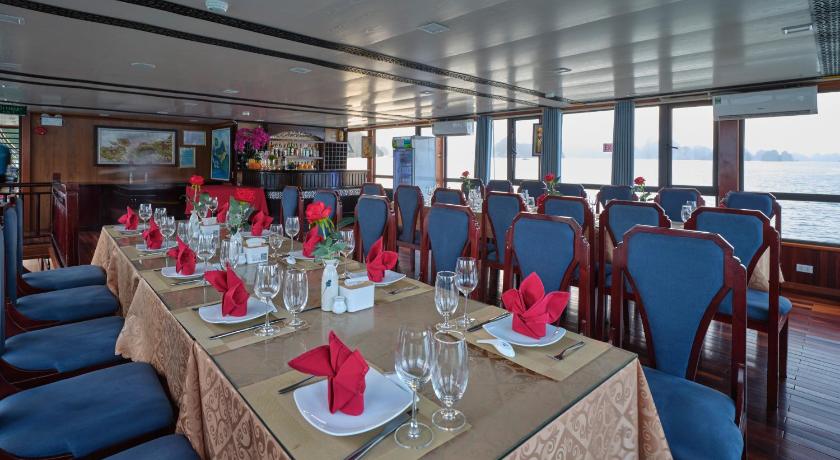 a dining room filled with tables and chairs, Halong Lavender Cruises in Hạ Long