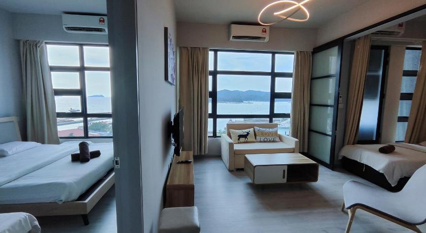 코타키나발루 잭스 제셀톤 퀘이 시티패드 (Jack's Jesselton Quay Citypads) 5성급 게스트하우스 스위트룸