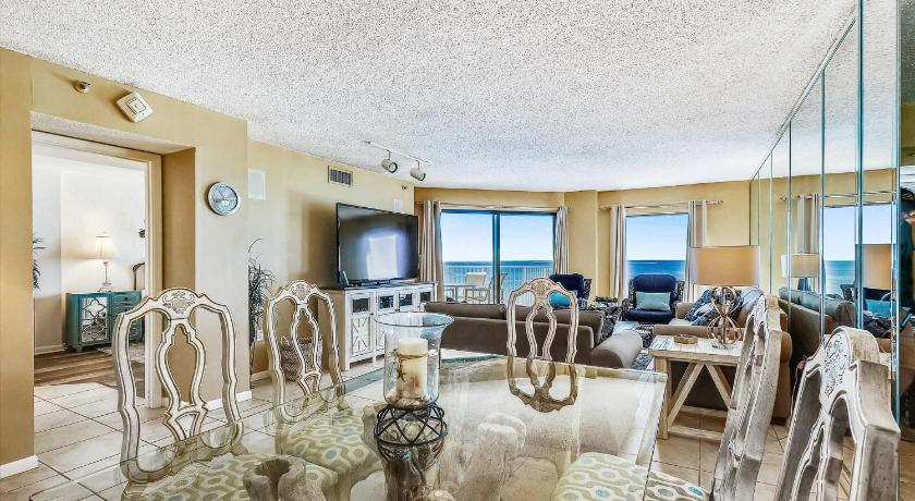 a living room filled with furniture and a large window, Inlet Reef 503 Destin Condo in Destin (FL)