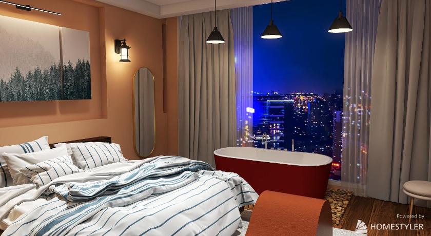 a hotel room with a bed and a television, Quý Hùng Hotel - City Centre in Ho Chi Minh City
