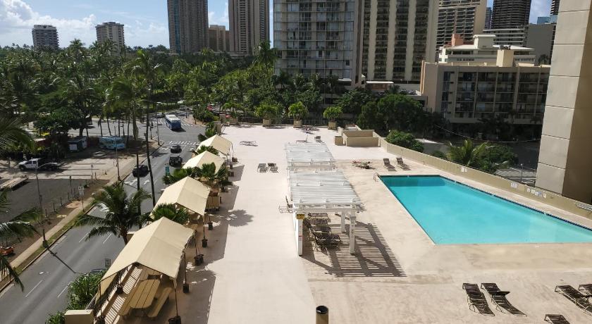 호놀룰루 (HI) Waikiki beach cozy studio no resort fee 3성급 숙소 레스토랑