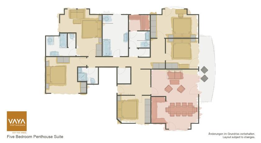 Image of Five-Bedroom Penthouse Suite with private Sauna 16
