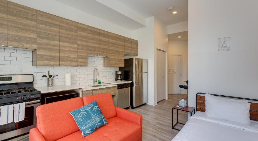 시카고 (IL) Ground Floor Studios in Chicago by 747 Lofts 숙소 객실