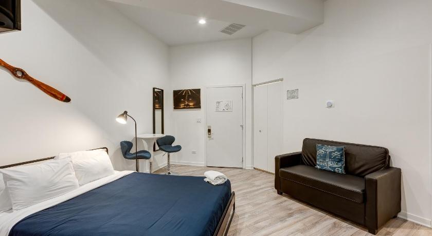 시카고 (IL) Ground Floor Studios in Chicago by 747 Lofts 숙소 객실