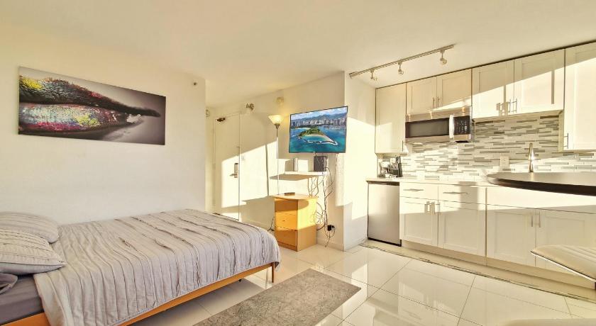 호놀룰루 (HI) Waikiki beach cozy studio no resort fee 3성급 숙소 객실
