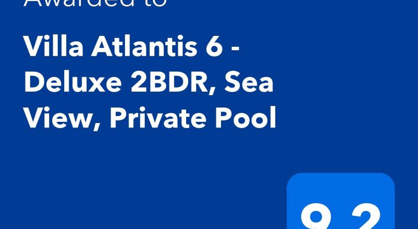 Villa Atlantis 6 - Deluxe 2BDR, Sea View, Private Pool photo
