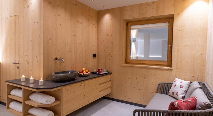 マレーベ Les Ciases Chalets Dolomites Apt 6 3つ星 シングルルーム 客室