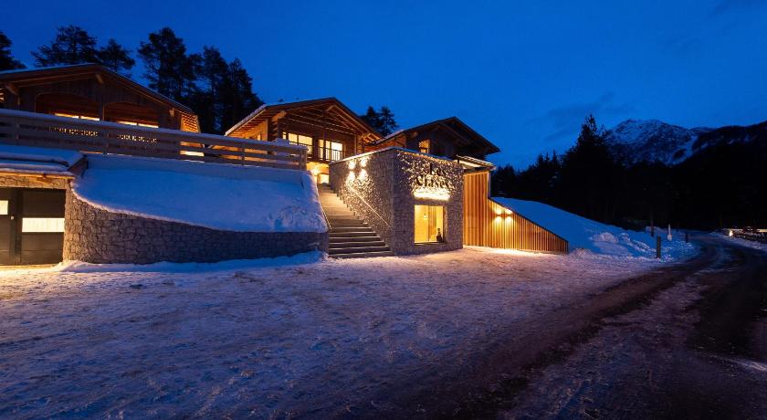 マレーベ Les Ciases Chalets Dolomites Apt 2 3つ星 シングルルーム 施設