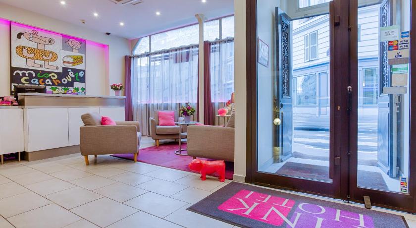 Lobby, Pink Hotel in Paris