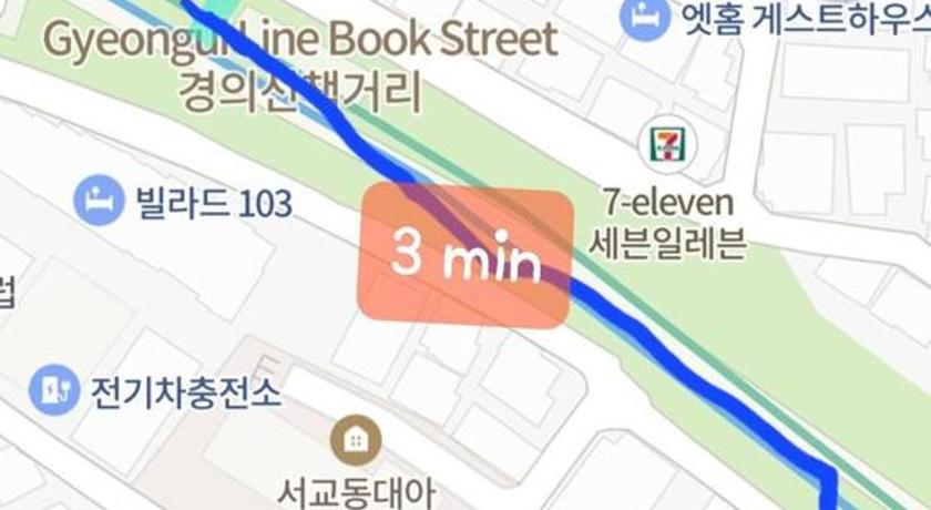 首尔 AREX Hongik Unit 101 3星级 住宿 大堂