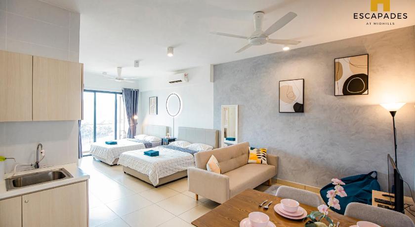 겐팅 하이랜즈 고통 자야의 스튜디오 아파트먼트 (55m², 프라이빗 욕실 1개) (Studio V@Midhills Genting Highlands (Free WiFi)) 5성급 싱글룸 스위트룸