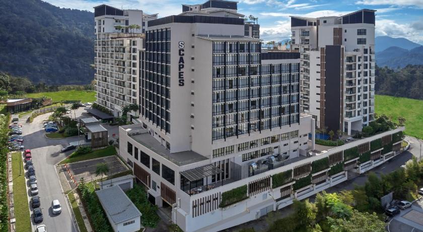 겐팅 하이랜즈 고통 자야의 스튜디오 아파트먼트 (55m², 프라이빗 욕실 1개) (Studio V@Midhills Genting Highlands (Free WiFi)) 5성급 싱글룸 레스토랑