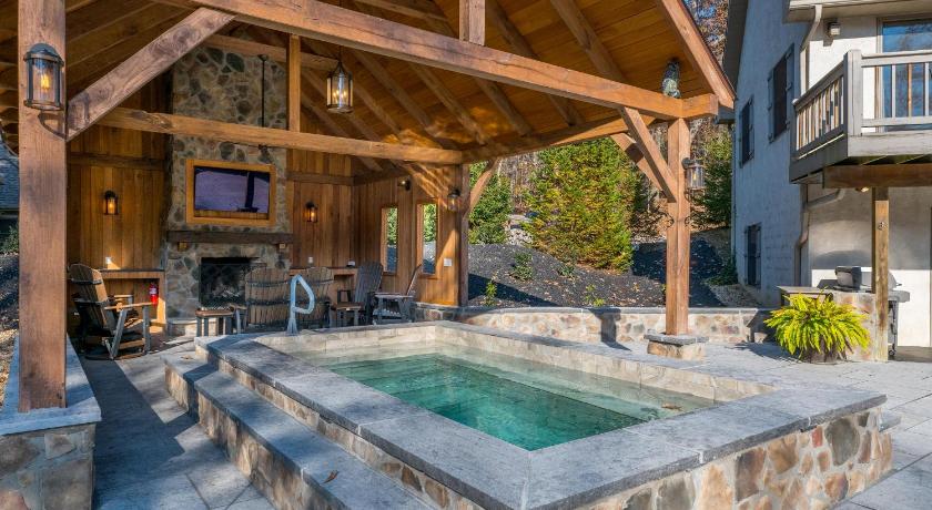 뉴 플리마우스 (OH) Cherry Ridge Retreat Luxury Cabins 4성급 숙소 레스토랑