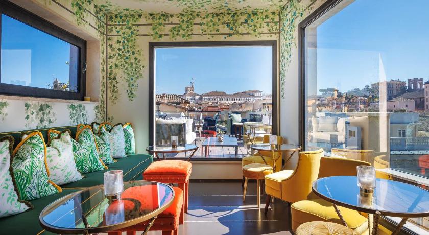 ローマ Singer Palace Hotel 5つ星 ホテル ロビー