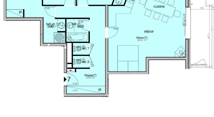 Image de Appartement 3&nbsp;Chambres (Three-Bedroom Apartment) 8