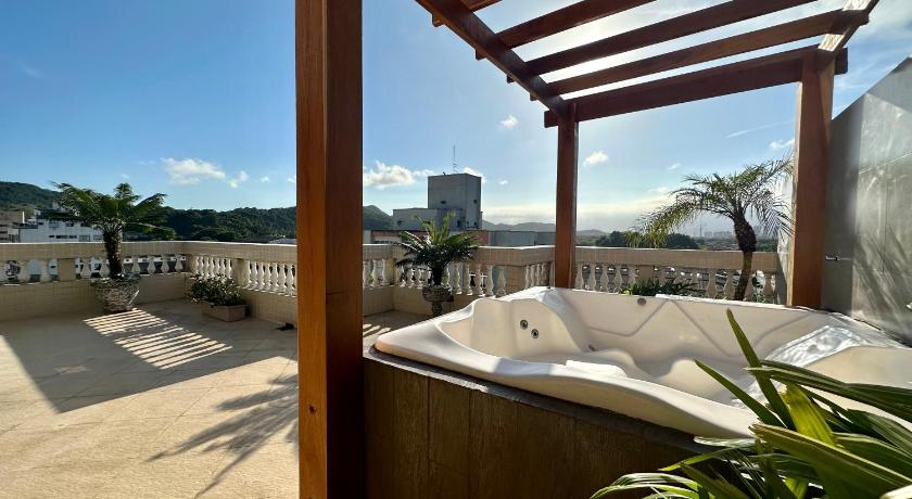 Guarujá Cobertura de 3 quartos com hidromassagem e vista do por-do-sol 4-Star Single Room restaurant