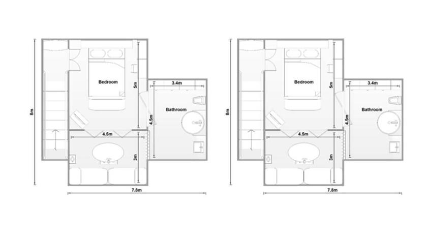 รูปของวิลลาแบบสองห้องนอน (Two-Bedroom Villa) 10