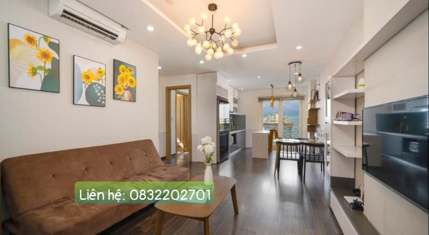 ダナン Da Nang Chillin Apartment Sea View - Can Ho Huong Bien Đa Nang 4つ星 ゲストハウス プール