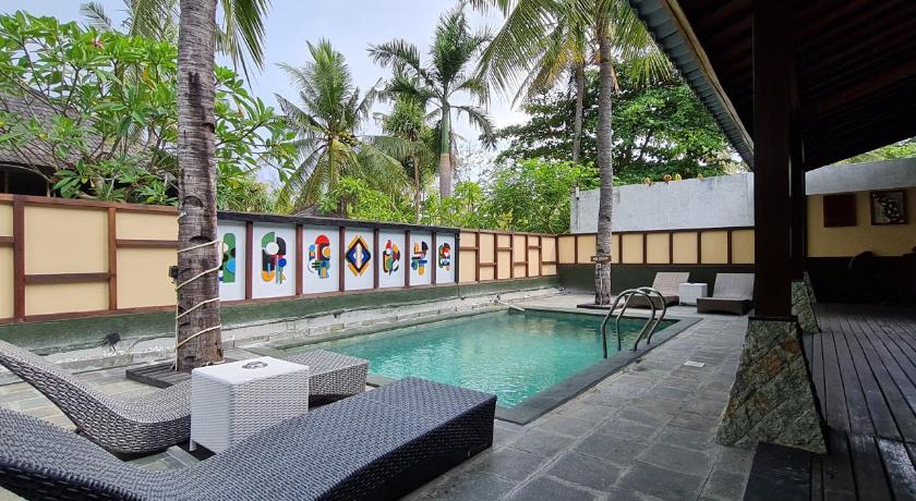 Swimming pool, The Trawangan Resort in Lombok