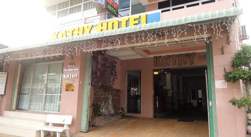 a building with a sign on the side of it, Kathy Hotel in Phan Thiet