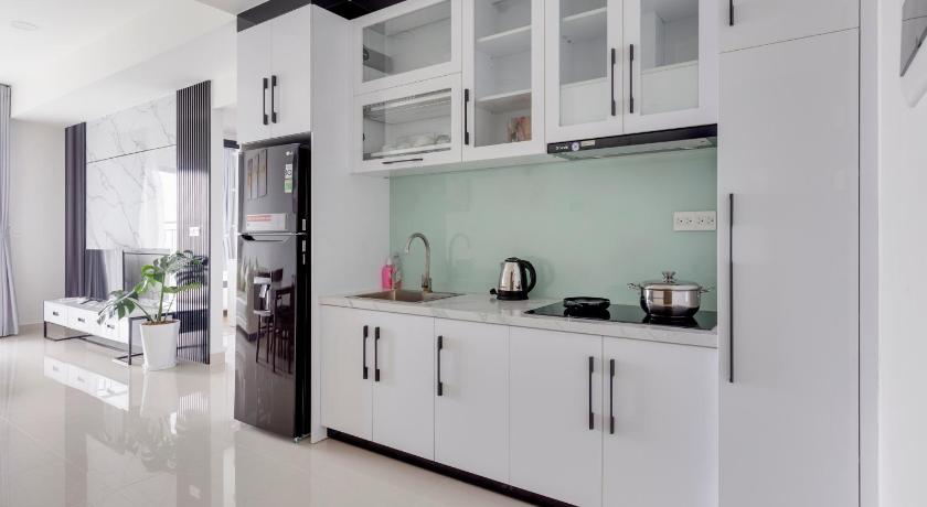 ホーチミン Smile Home - SOHO Apartment balcony - Modern comfortable 4つ星 ホテル 客室