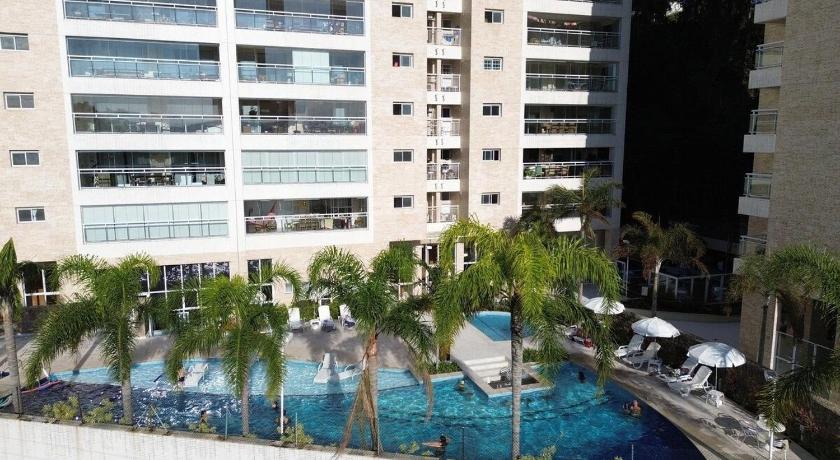 グアルジャ TrevizZo Guaruja Canto do Tortuga 4つ星 シングルルーム レストラン