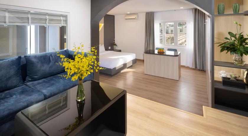 ホーチミン Viet Lotus Saigon Hotel 4つ星 ホテル ロビー