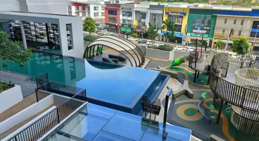 ジョホールバル Sky Tree Studio apartment Bukit Indah with Netflix 3つ星 ゲストハウス 眺望