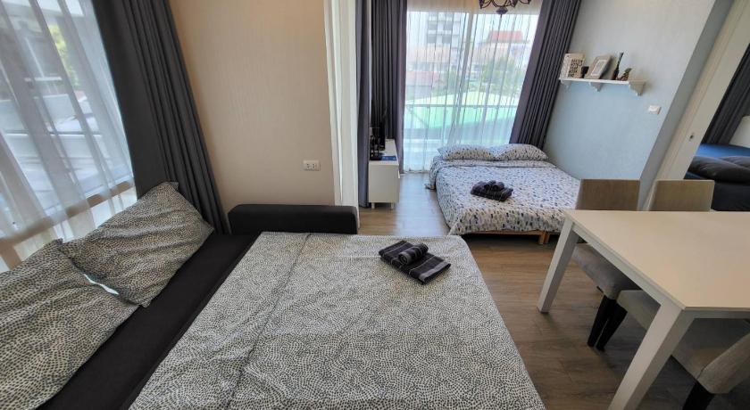 촌부리 방센의 아파트먼트 (38m², 침실 1개, 프라이빗 욕실 1개) (The Blu X Condo Bangsaen 9) 4성급 게스트하우스 객실