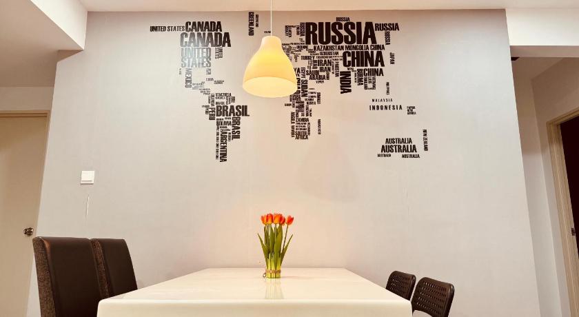 ジョホールバル D'Putra Suites 418 @ 3-4pax 2BR 4つ星 ゲストハウス レストラン