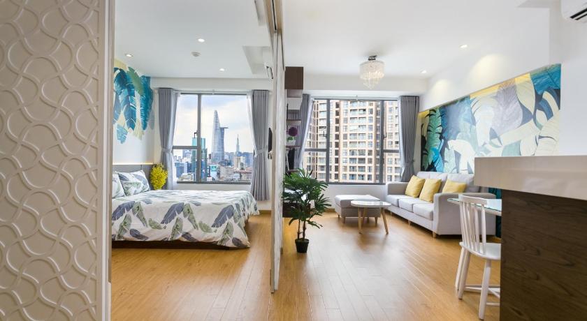 ホーチミン Goby home in Rivergate Luxury Apartment  3つ星 ホテル ロビー