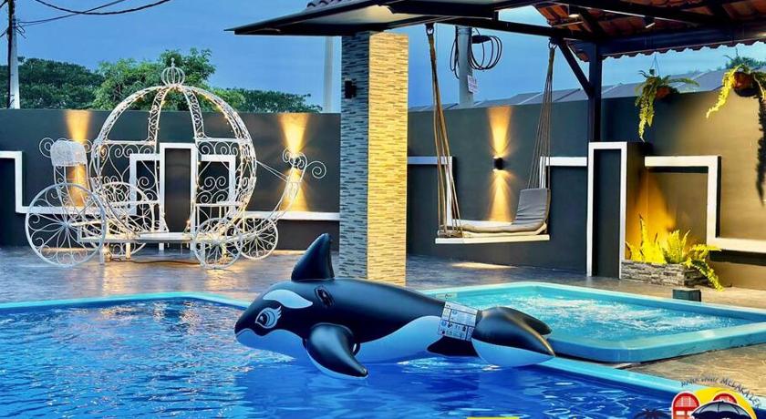 マラッカ Villa 20Pax4B3B PrivatePool /Karaok/Pooltable/BBQ 3つ星 シングルルーム スイート