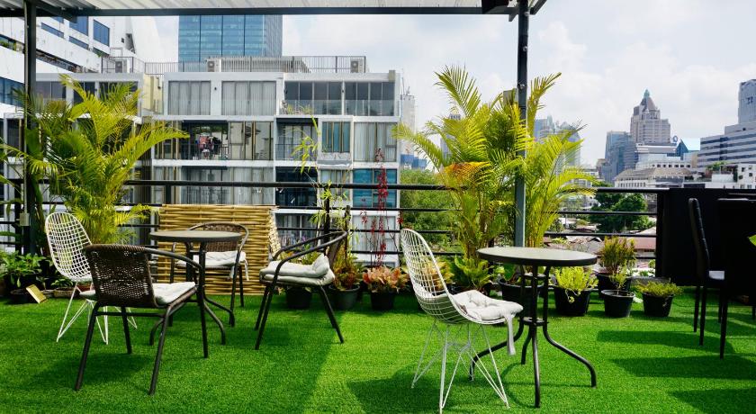 방콕 Silom Soi 3 Hash Apartment hip and funky with rooftop view 3성급 싱글룸 전망