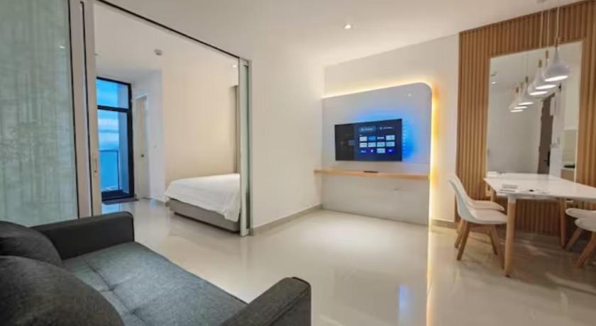 コタキナバル Maxhome Premium Sea View Studio@The Shore KK C9N 3つ星 ゲストハウス スイート