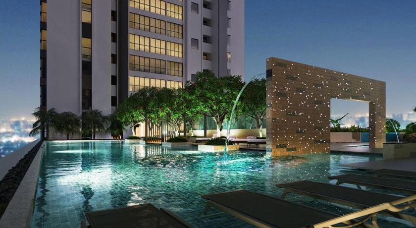 ホーチミン Homie's Dedge Thao Dien Luxury Apartment 5つ星 ゲストハウス レストラン