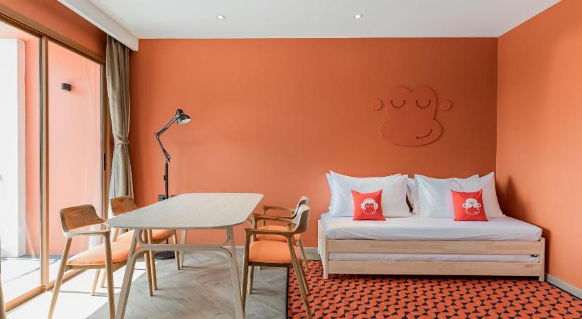 촌부리 Blu Monkey Hub and Hotel Bangsaen 4星级 酒店 餐厅