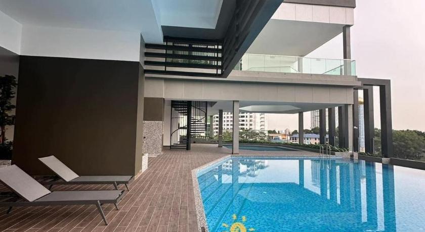 ジョホールバル Jb Sentral 7pax Spacious Cozy Family Suites l CIQ 4つ星 ゲストハウス ロビー