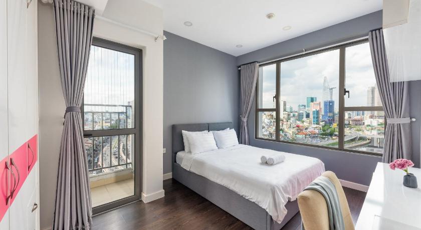ホーチミン Goby home in Rivergate Luxury Apartment  3つ星 ホテル 眺望