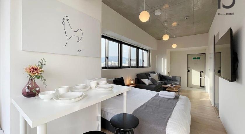 広島 b hotel Nekoyard - Quiet Studio, 5 Min to Peace Park & City Center 4星级 住宿 客房