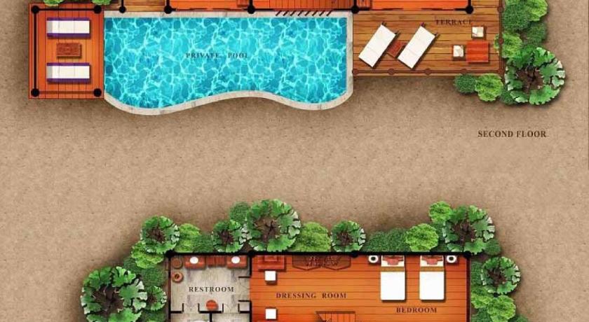 Imagen de Villa Familiar de 2 dormitorios con piscina y vistas al océano (Family Two Bedroom Ocean Pool Villa) 12