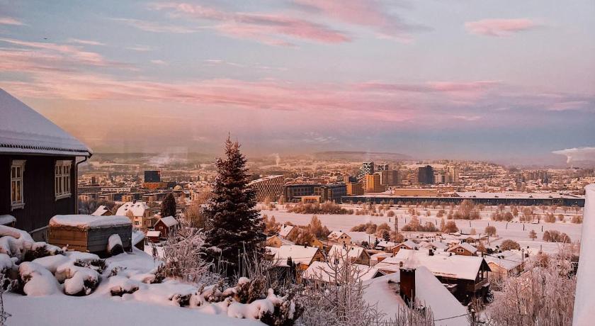 Apartment in Lillestrøm with free parking and great view, sleep 3 people