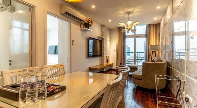 호치민 1군의 아파트먼트 (87m², 침실 2개, 프라이빗 욕실 2개) (The Rixx Panorama Apartment @ D1/ spectacular view) 4성급 게스트하우스 레스토랑