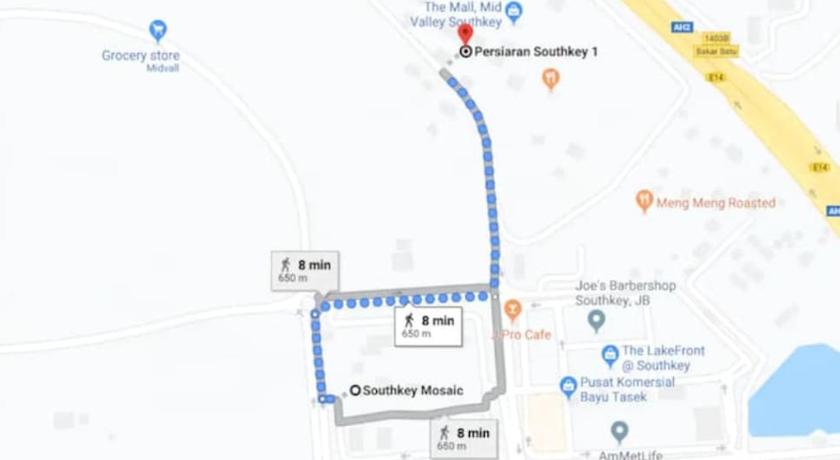 Johor Bahru Oasis Southkey 2BR Midvalley 5-6pax Wifi Netflix 4-Star Guesthouse lobby